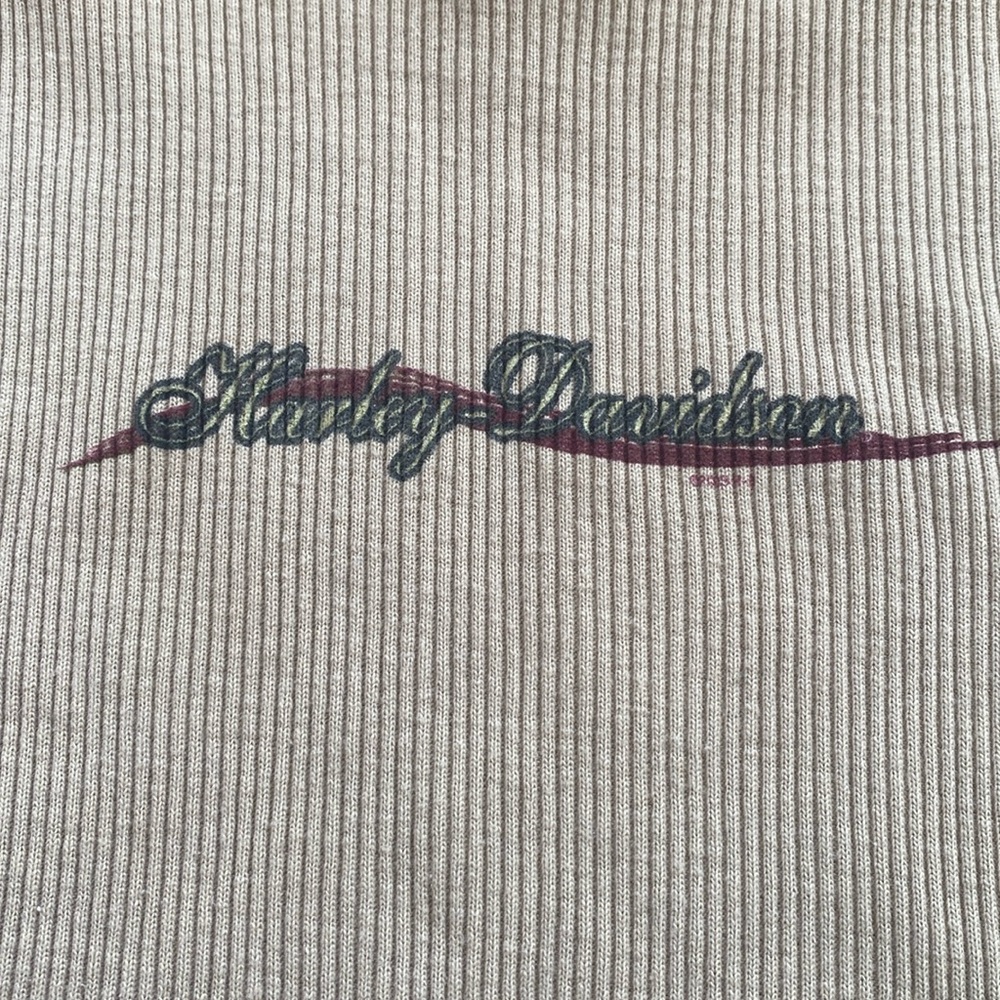 Harley Davidson women’s small sleeveless ribbed turtleneck vintage made in USA
